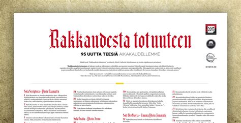 Rakkaudesta totuuteen – 95 uutta teesiä